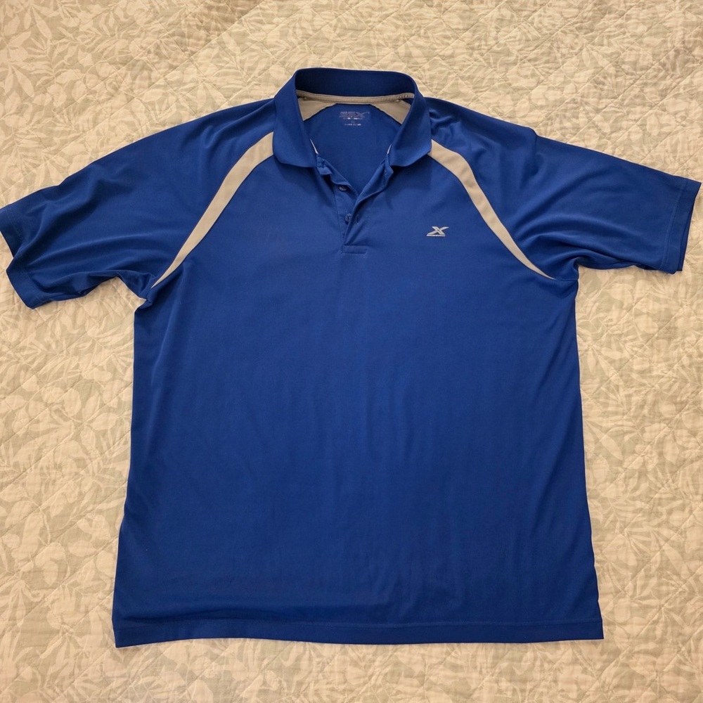 Men's Blue Athletic Polo Shirt